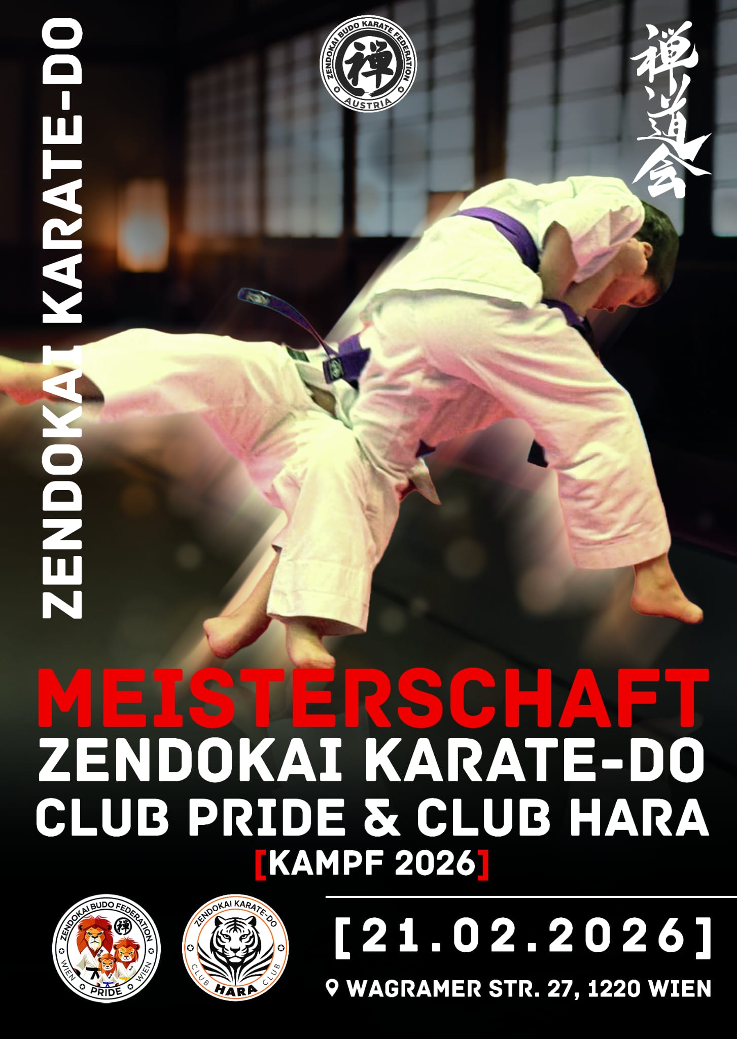 Zendokai Karate-Do Championship: "Pride" and "Hara" Clubs — Standing Wrestling Division 2026
